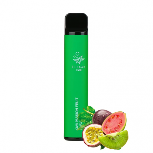 Одноразова Pod система Elf Bar 1500 Kiwi Passion Fruit Guava 5% 850 мАг