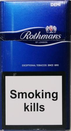 Фабричные! Сигареты «Rothmans demi blue» (Ротманс деми синий). 