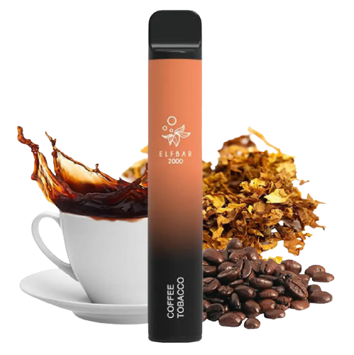 Одноразова Pod система Elf Bar 2000 Coffee tobacco 50 мг 1200 мАг