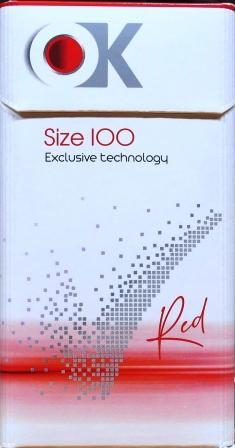 OK Red size 100 (ОК червоний 100 мм). (duty free)