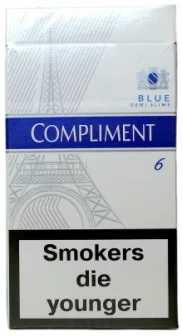 20 ШТ (Квадратная пачка) Сигареты "Compliment" Demi Slims 6. (Комплимент деми 6 ). 0