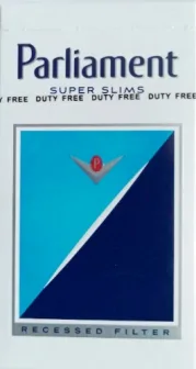 Цигарки "Parliament suer slim" (Парламент супер слімс). (duty free.) Ціна за блок (10 пачок)