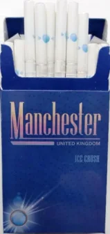 Сигареты с капсулой, с холодком "Manchester ice crush" Цена за блок (10 пачек)