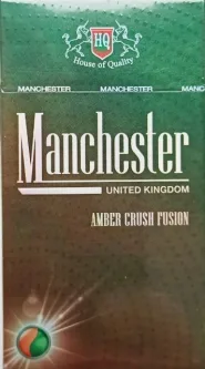 Сигареты с капсулой манго, мята "Manchester amber crush fusion " (10 пачек) 0
