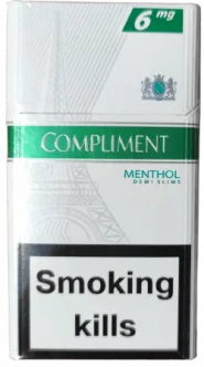 Сигареты "Compliment" menthol (Комплимент ментоловый). (duty free.) Цена за блок (10 пачек)