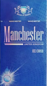 Сигареты с капсулой, с холодком "Manchester ice crush" Цена за блок (10 пачек) 0