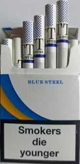 Цигарки "TT blue steel" ("ТТ сині") duty free. Ціна за блок (10 пачок) 0