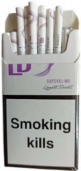 Цигарки "LD violet" Super Slims. Картон (ЛД віолет Супер Слімс) (Duty Free). Ціна за блок (10 пачок) 0