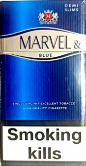 Цигарки "Marvel" demi slims Blue (Марвел демі синій) Ціна за блок (10 пачок)
