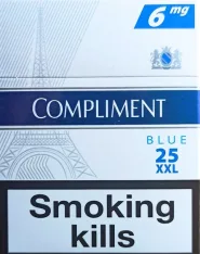 25 ШТ. Сигареты "Compliment" 25 XXL. Blue ( Dutty Free ) (Комплимент синий). Цена за блок (8 пачек) 0