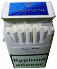 Україна Parliament Aqua Blue Turbo (Парламент Аква Блу). (Акциз МРЦ 95,24)