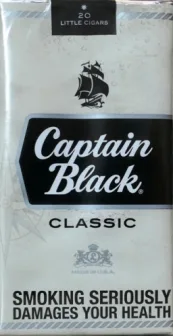 Мини сигары "Capitan black classic" . Duty free (Капитан Блэк классика) (Целофан). Цена за блок (10 пачек)