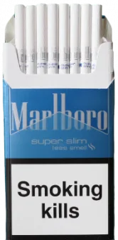 "Marlboro blue super slim less smell " (Мальборо супер слимс) 0