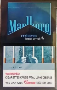 ORIGINAL!!! Сигареты "Marlboro black micro less smell " ("Мальборо черный микро") (Duty Free) Цена за блок (10 пачек) 0