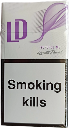 Цигарки "LD violet" Super Slims. Картон (ЛД віолет Супер Слімс) (Duty Free). Ціна за блок (10 пачок)