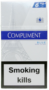20 ШТ (Квадратная пачка) Сигареты "Compliment" Demi Slims 6. (Комплимент деми 6 ).