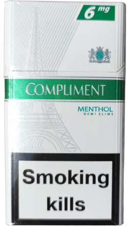 Сигареты "Compliment" menthol (Комплимент ментоловый). (duty free.) Цена за блок (10 пачек)