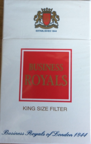 Цигарки "Business Royals" Red (KING SIZE FILTER) (Бізнес-Роялс червоний). Ціна за блок (10 пачок)