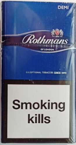 ORIGINAL. Сигарети "Rothmans demi blue" (Ротманс Демі синій). (duty free.) Ціна за блок (10 пачок)
