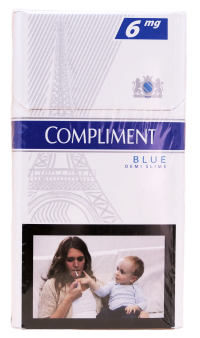 20 ШТ (Круглая пачка с картинкой) "Compliment" Demi Slims 6. (Комплимент деми 6 ).
