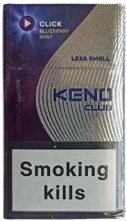 Сигареты Keno Club Blueberry Mint Compact (Кено клаб с капсулой черничная мята компакт) (duty free) Цена за блок (10 пачек)
