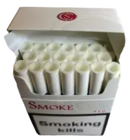 TURBO. Smoke Club red (Смоки клуб красный). (Duty free.) 