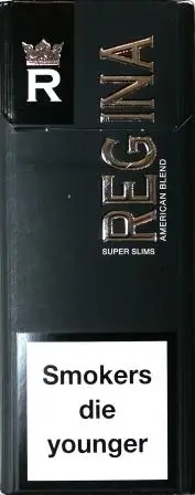 ORIGINAL!!! Regina black super slims – белая бумага (Регина черная супер слимс)